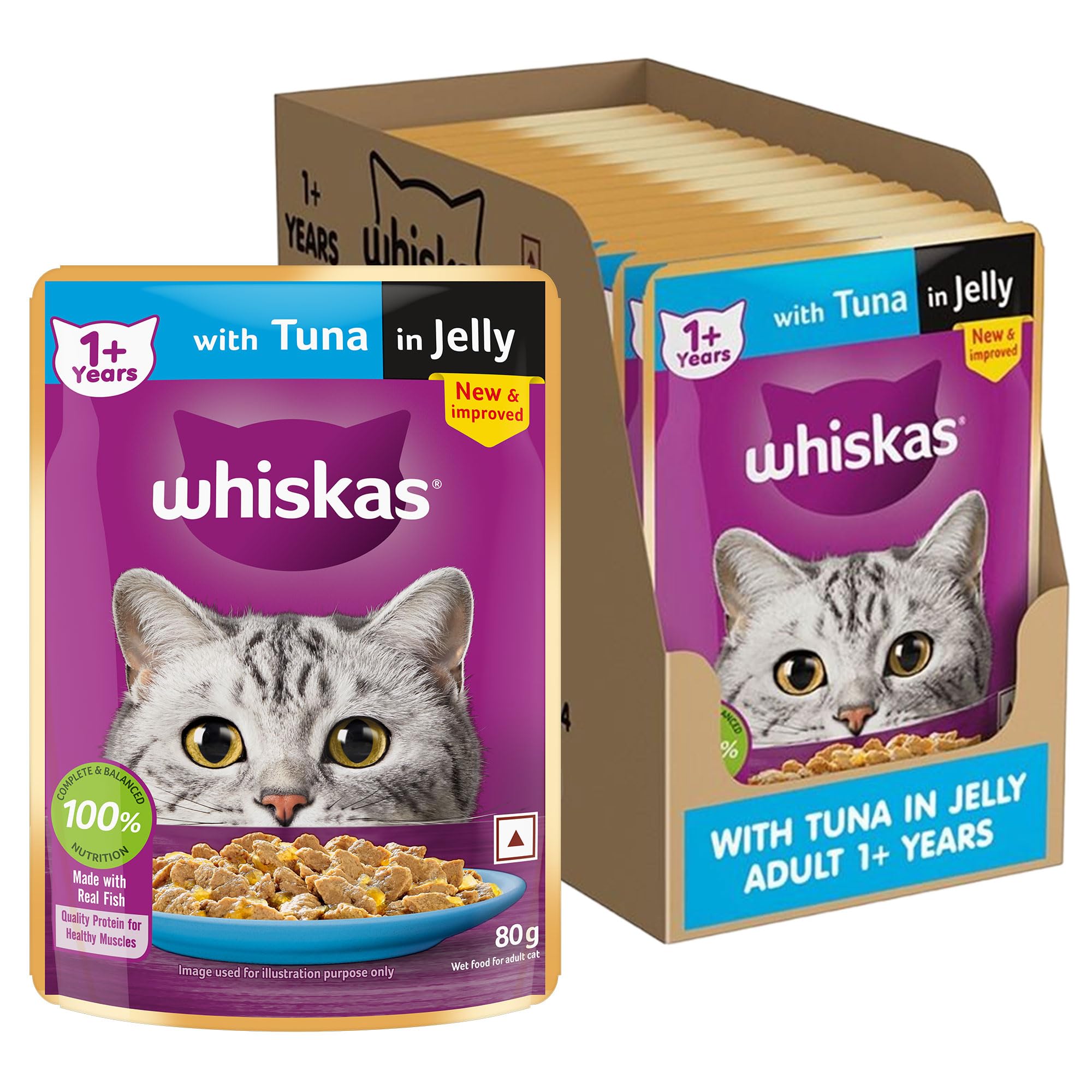 Whiskas Adult Wet Cat Food – Tuna in Jelly